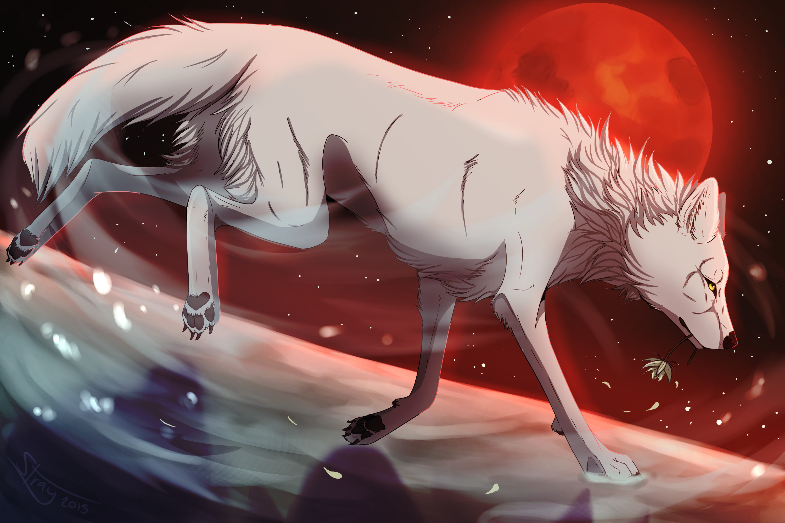 Animated wolf