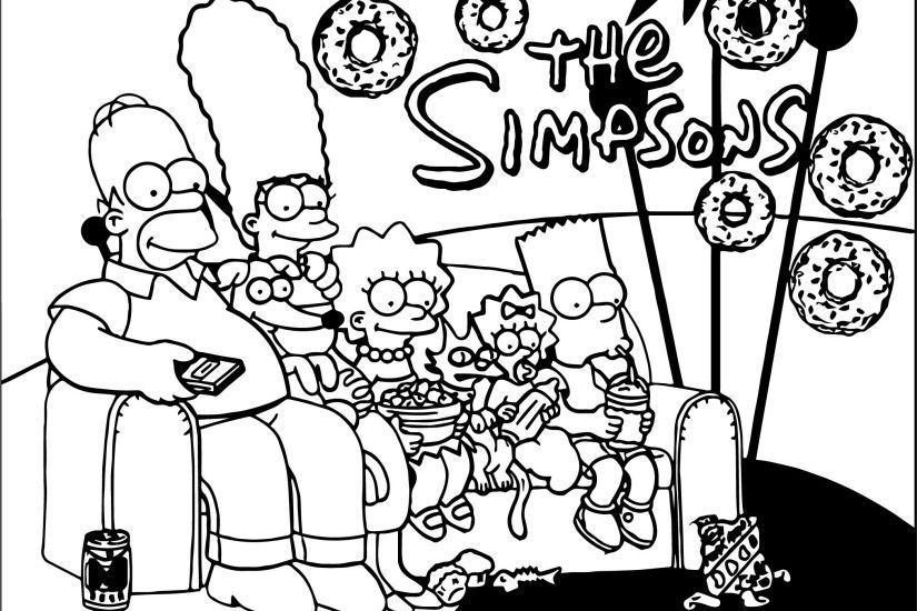 New Wallpapers The Simpsons Coloring Page