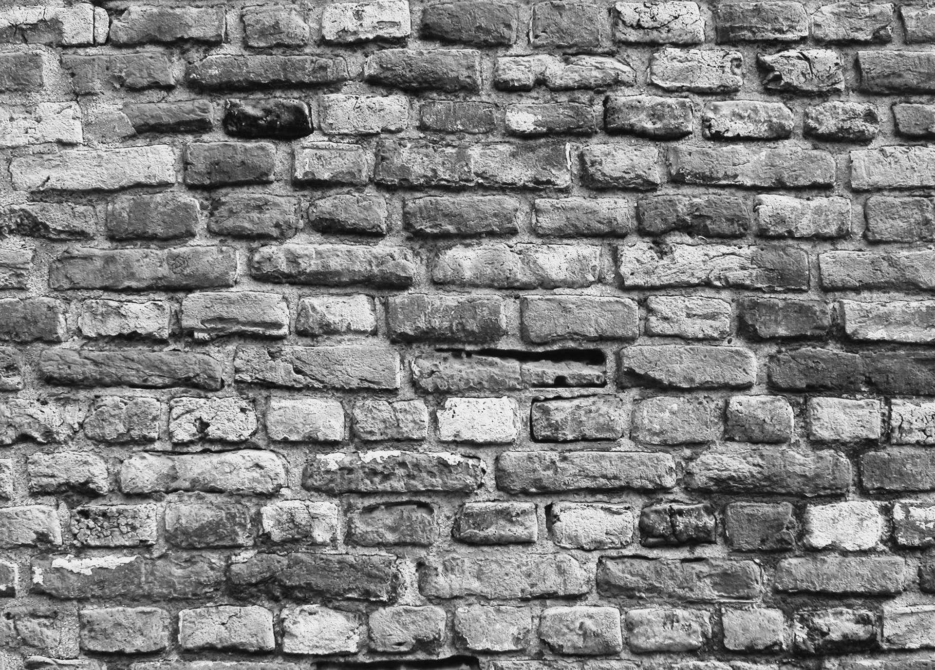 Modern Brick Wall Black And White 