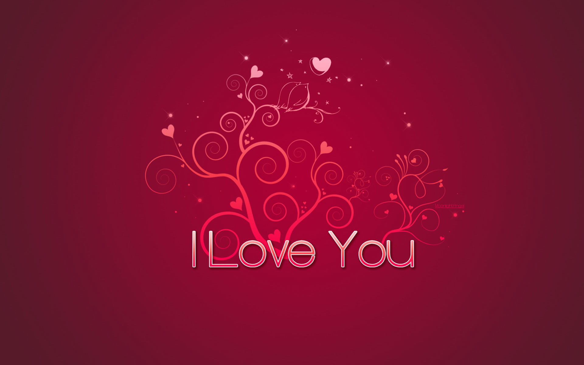 I love you, Swirls, Burgundy, 1920x1200, desktop background