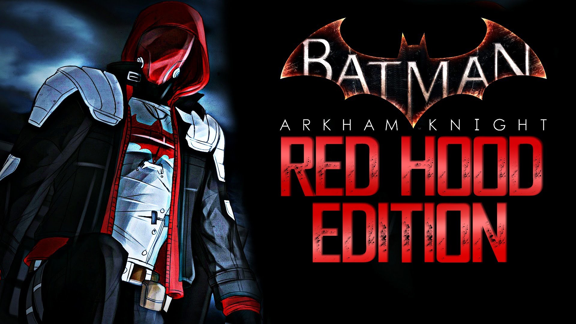 Дополнения аркхем. Красный колпак Arkham Knight. Красный колпак Batman Arkham Knight. Красный капюшон Бэтмен рыцарь Аркхема. Джокер Аркхем красный колпак.