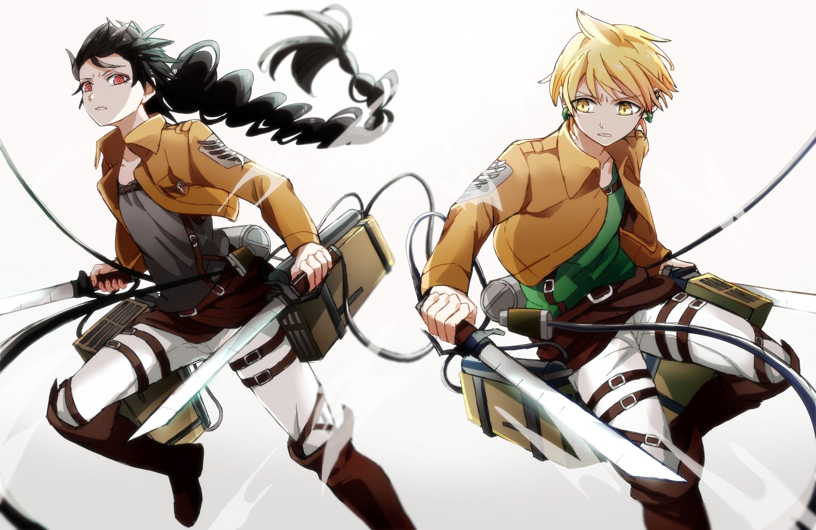 Judal, Alibaba Saluja, Magi: The Labyrinth of Magic, Attack on Titan crossover, Survey Corps, 2K background