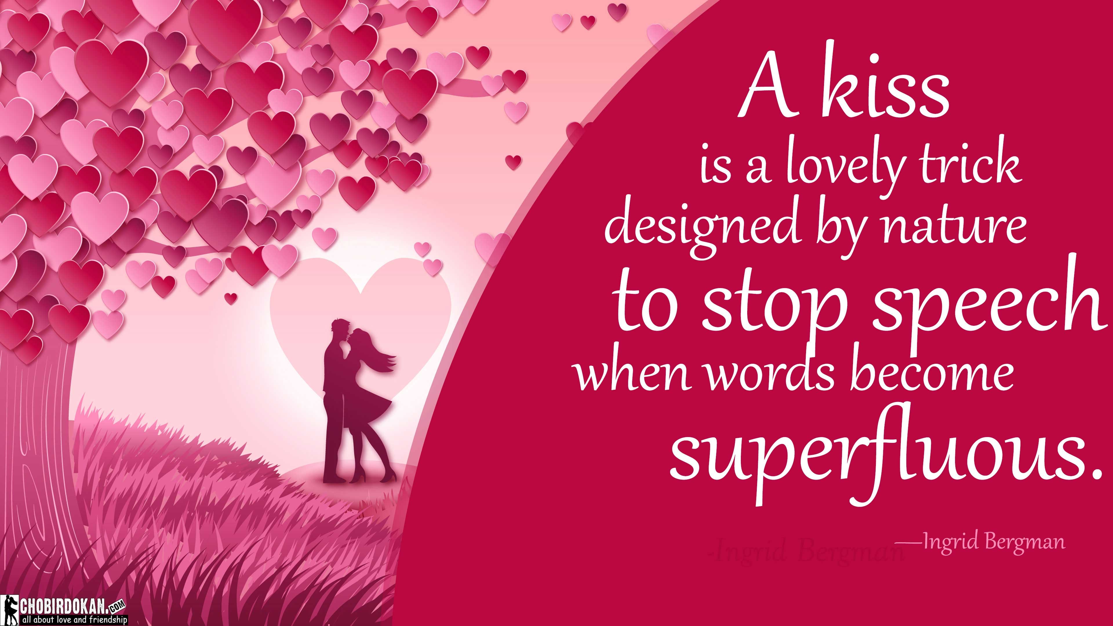 3840x2160 Cute Kissing Quotes Images For Her/Him -Best Love Kiss Quotes.