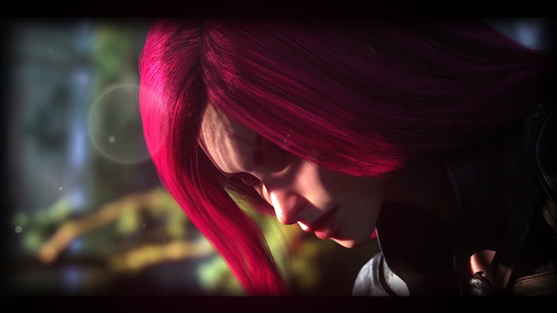 Katarina, League of Legends, Red hair, Cinematic, 1920x1080, desktop background