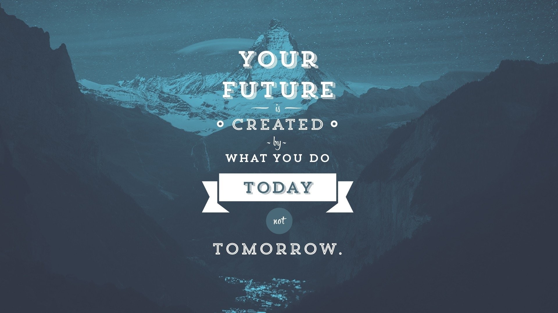 Motivational quote, Mountain landscape, Nature, Typography, Vintage style, 16:9 Full HD wallpaper