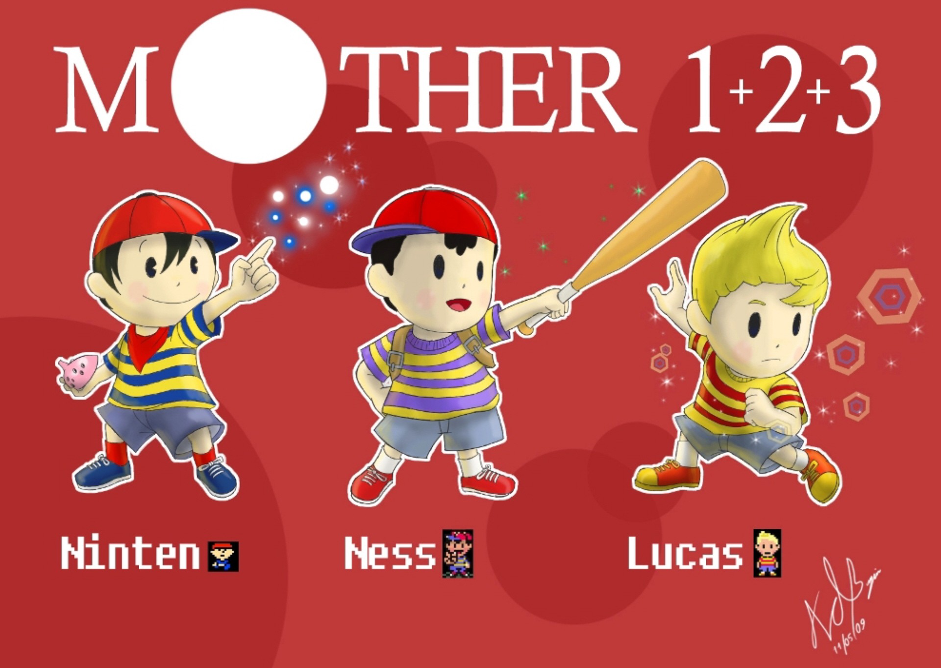 Mother 1 game. Несс Earthbound. Mother 1. Ness Lucas. Mother Earthbound.