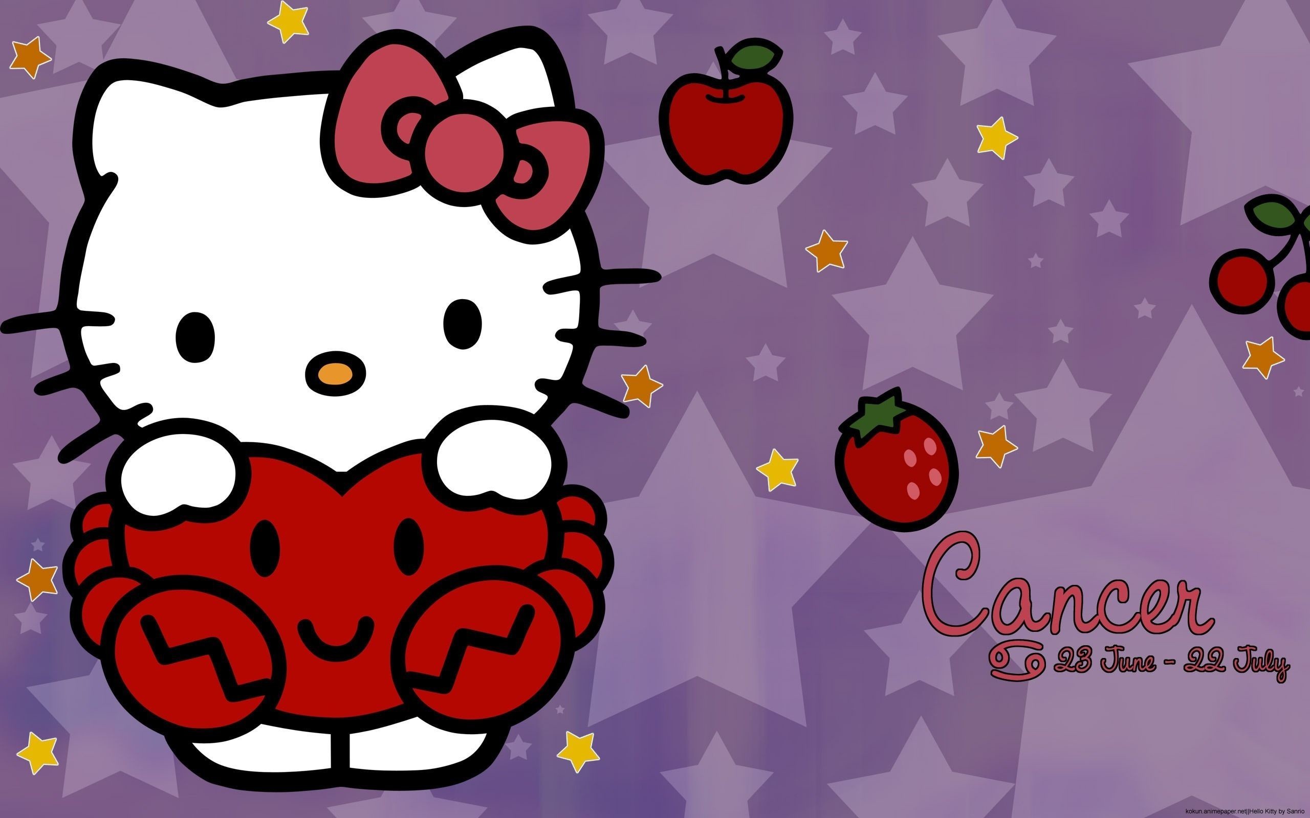 Black Hello Kitty Background ①