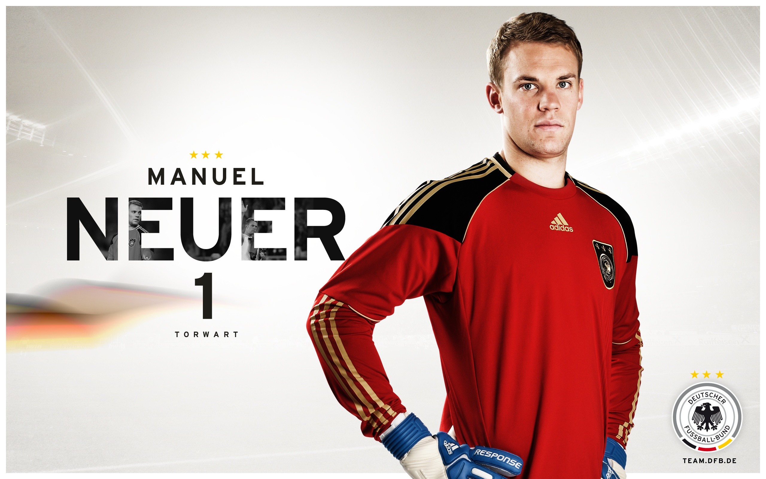 Manuel Neuer, Germany national football team, Goalkeeper, DFB-Team, Goalkeeper kit, 2K background