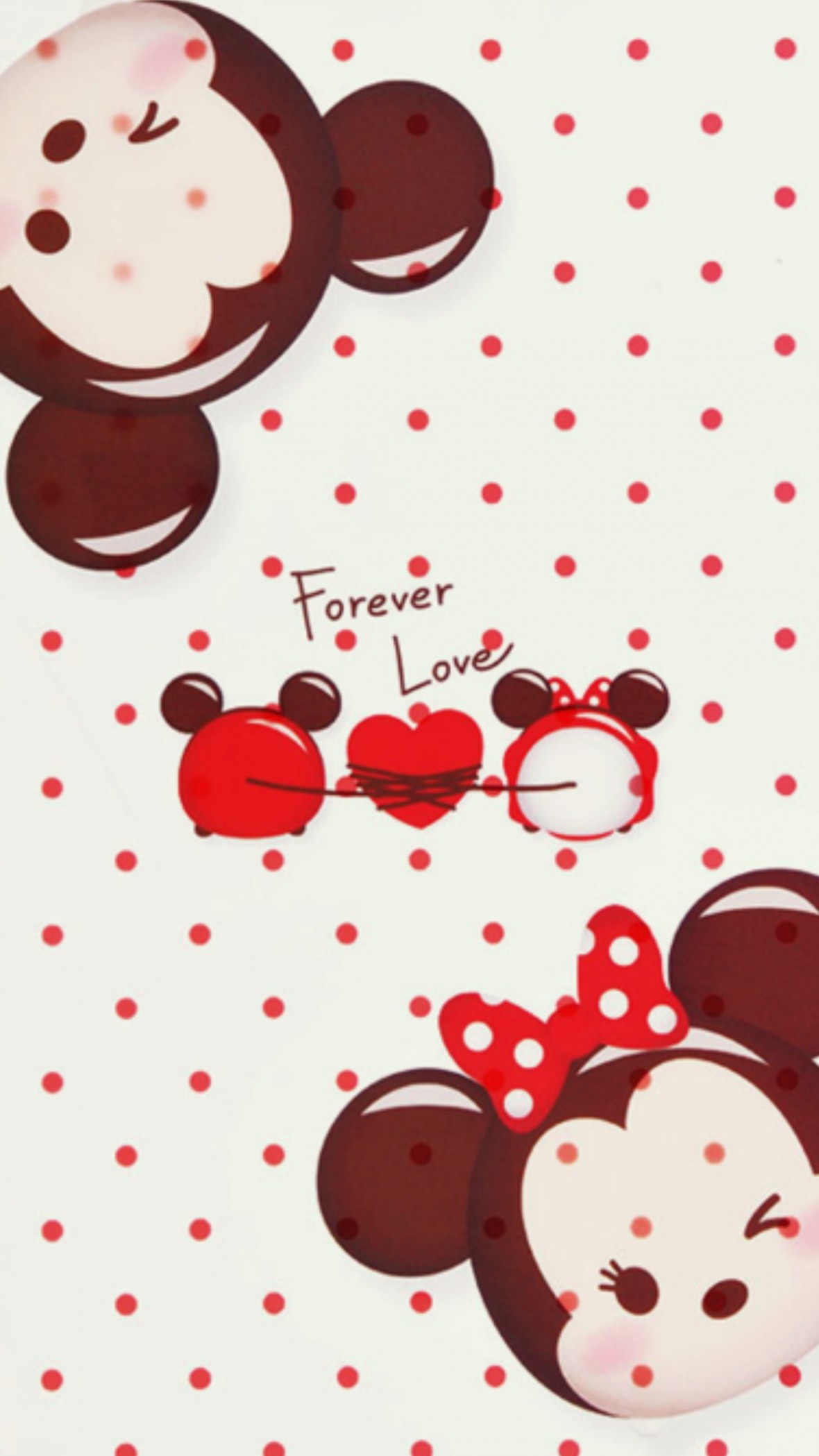 Mickey and Minnie Wallpaper ·①