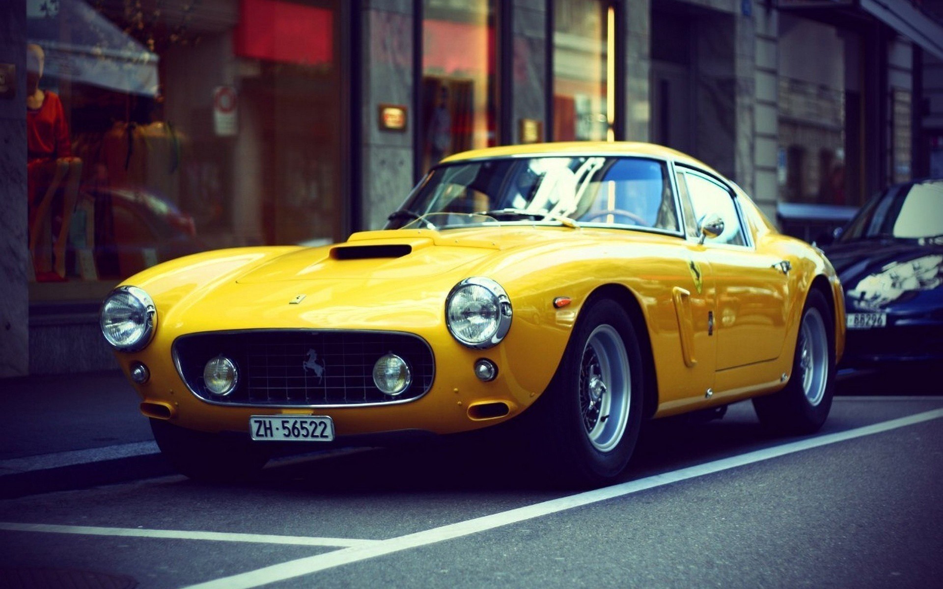 Ferrari 250 GT Berlinetta, Sports car, Yellow car, Street, 1920x1200, MacBook Pro wallpaper