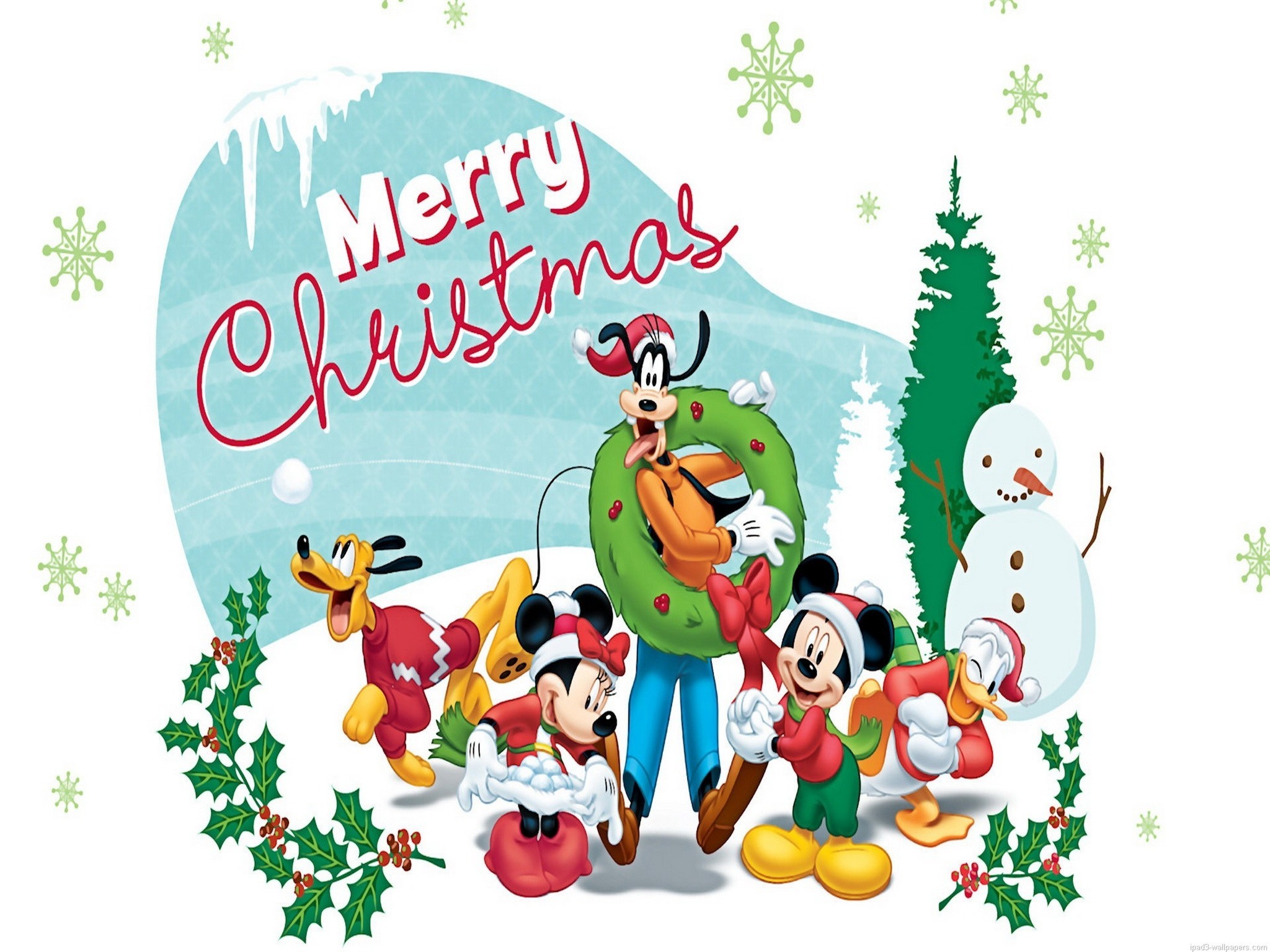 Mickey Mouse Christmas Backgrounds ·① WallpaperTag