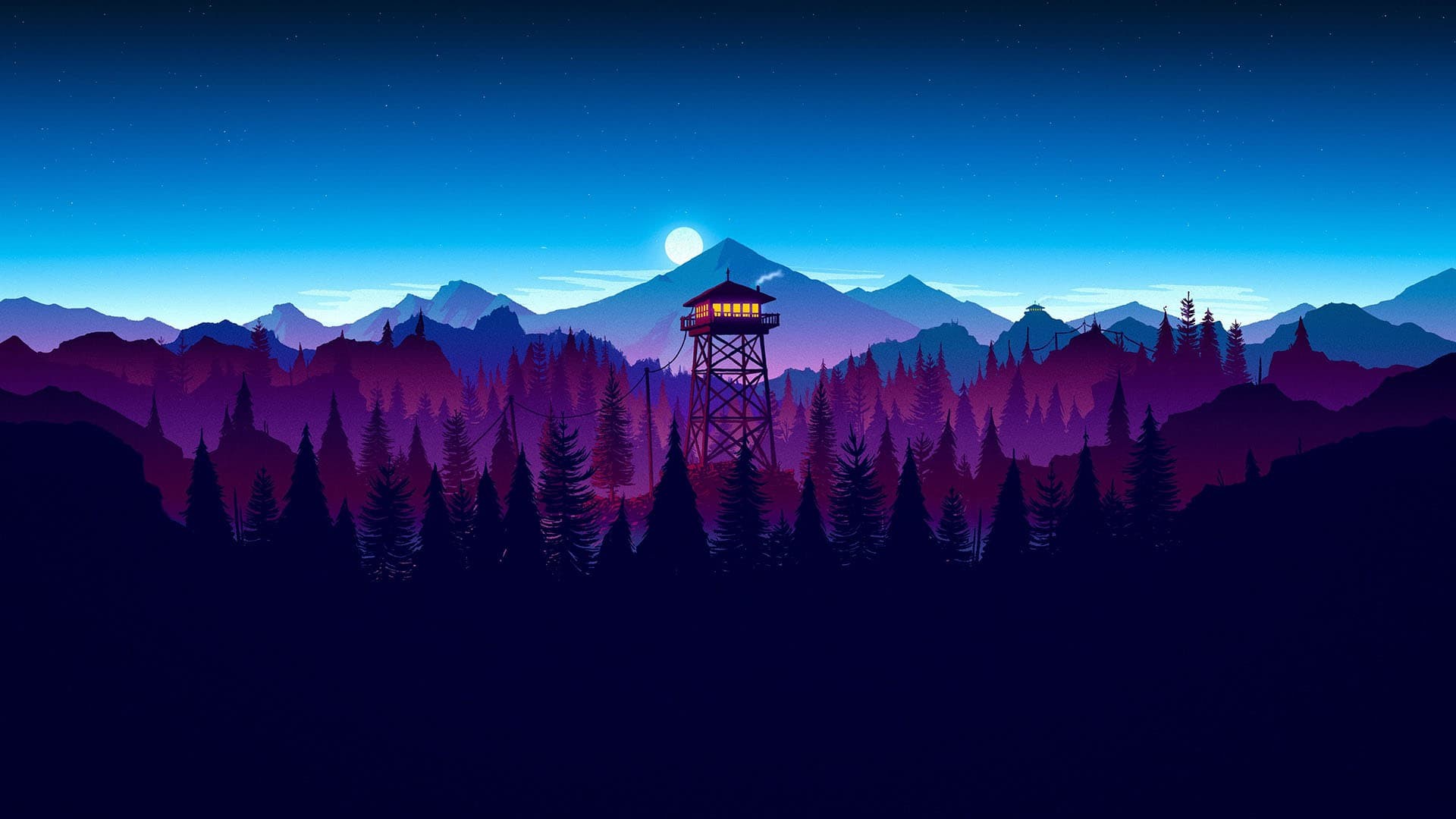 Firewatch esque hd background - fessarmor