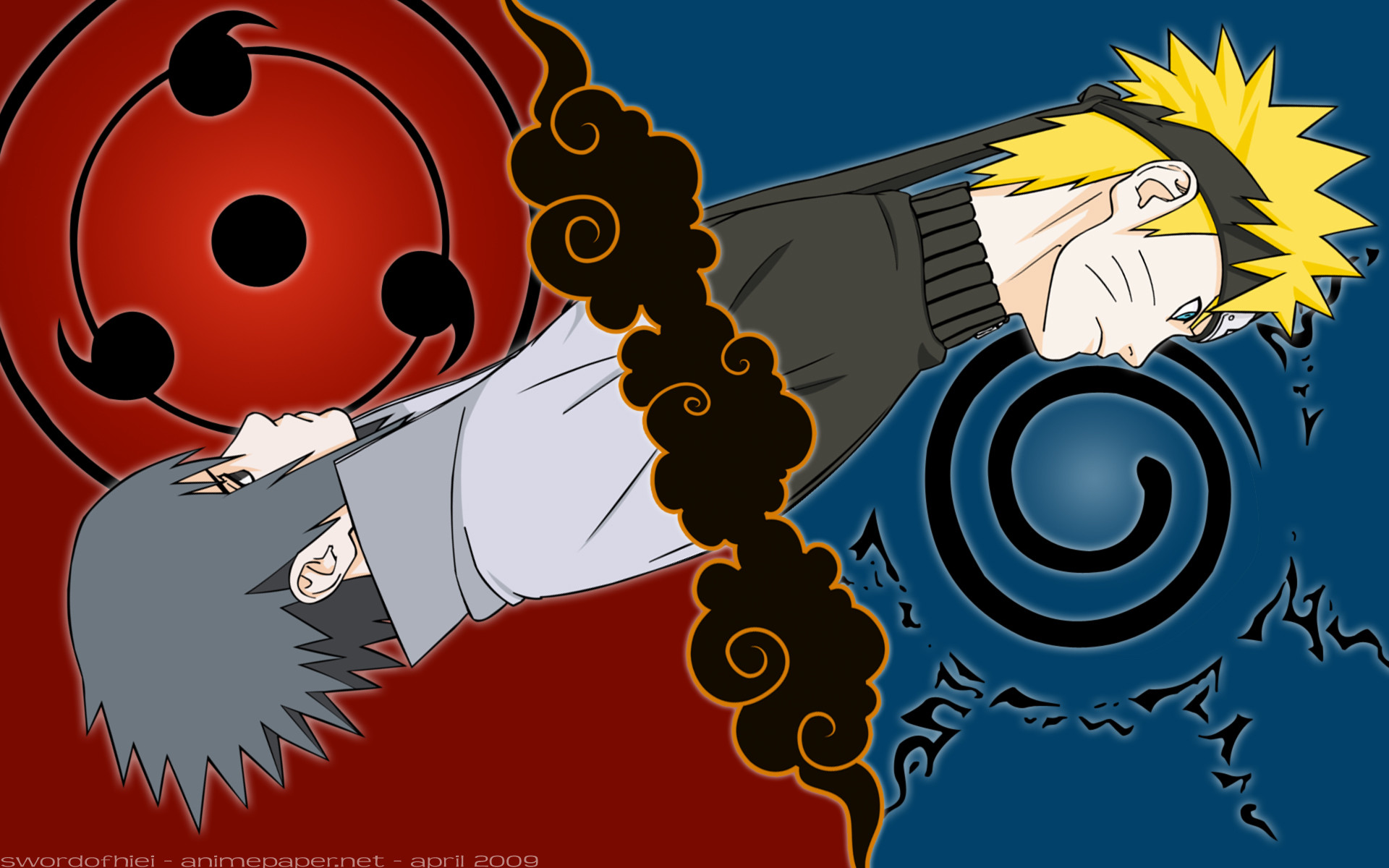 Naruto Vs Sasuke Wallpaper ①