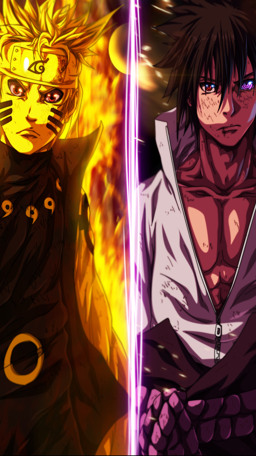 Sasuke and Naruto Wallpaper \u00b7\u2460