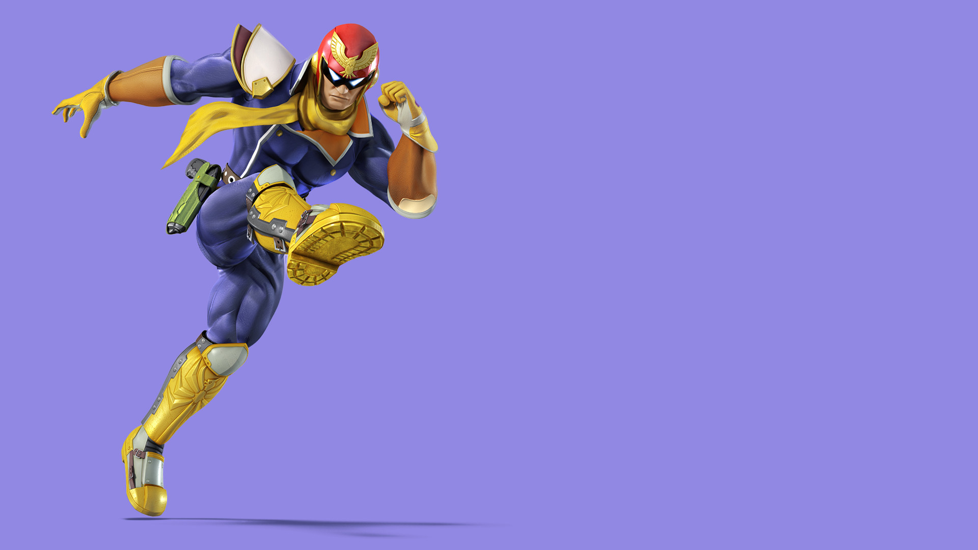 Captain Falcon, Super Smash Bros. for Wii U, Purple background, Full HD 1080p, desktop wallpaper