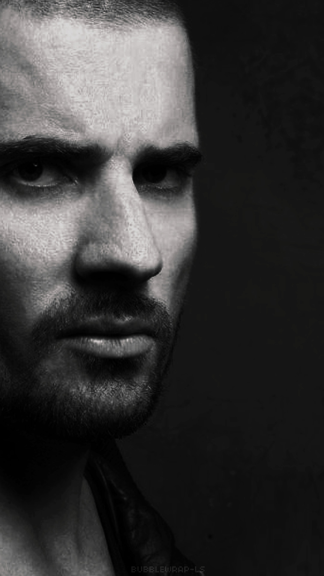 Dominic Purcell, Lincoln Burrows, Prison Break, Black and white, Portrait, Android phone wallpaper
