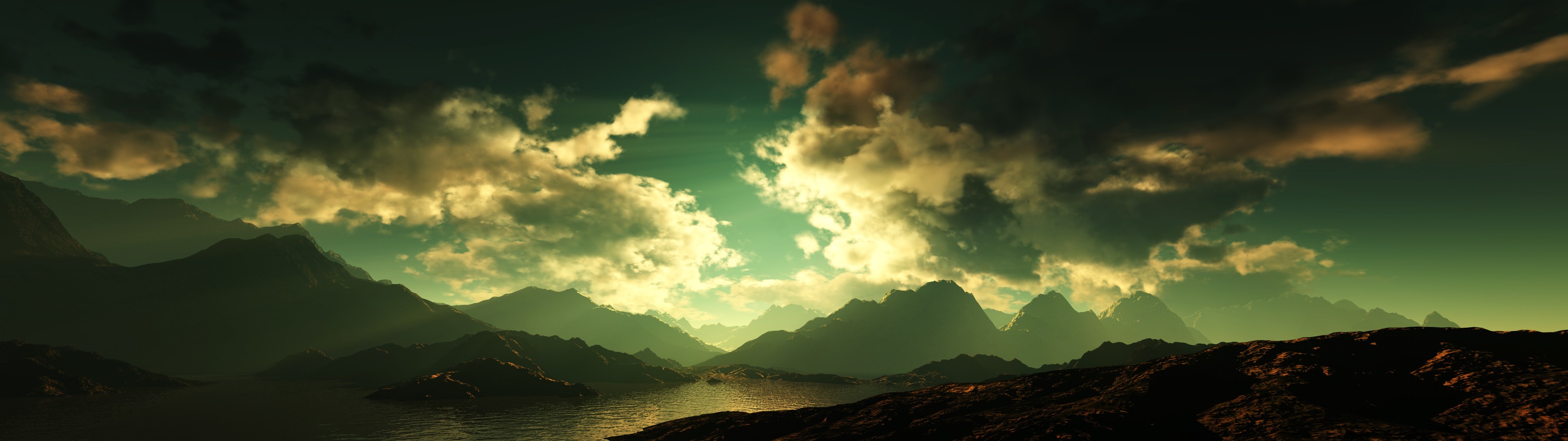 Dual Monitor background ·① Download free awesome High ...