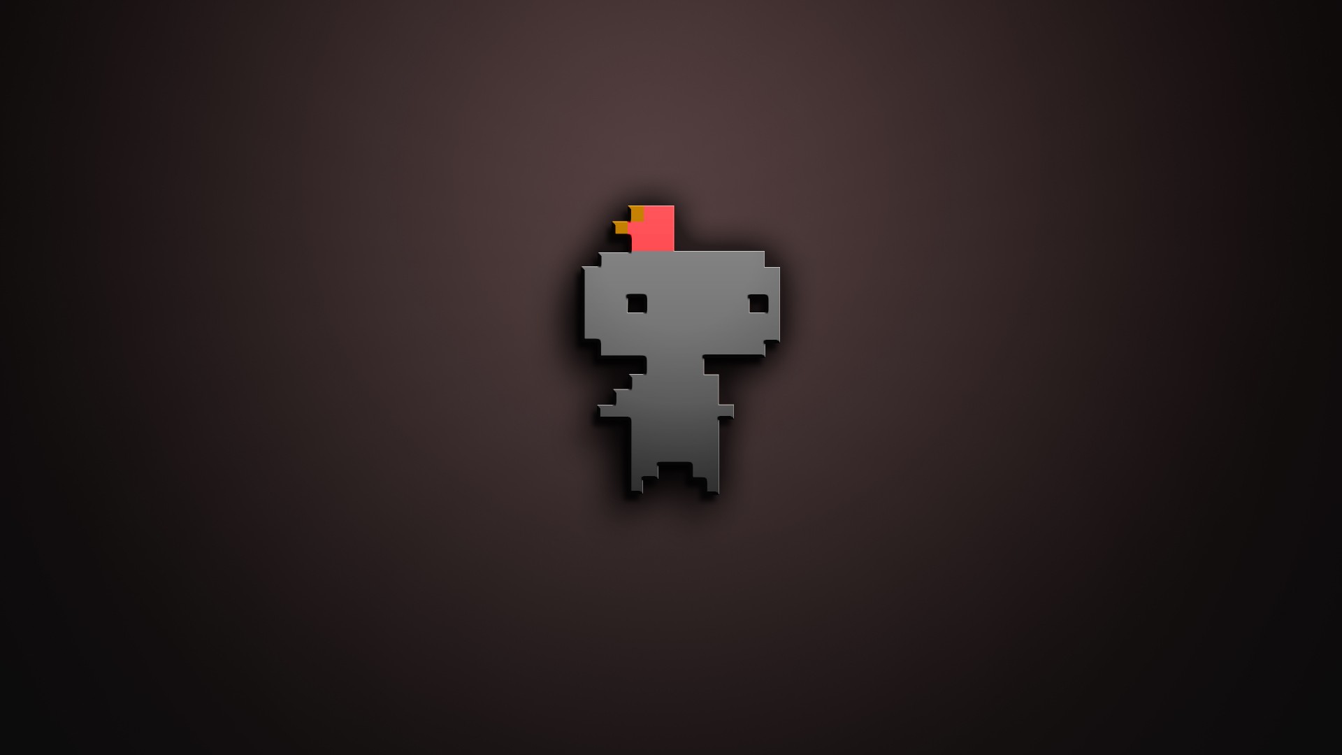 Pixel art character, Minimalist, Retro game, Brown background, Full HD, desktop wallpaper