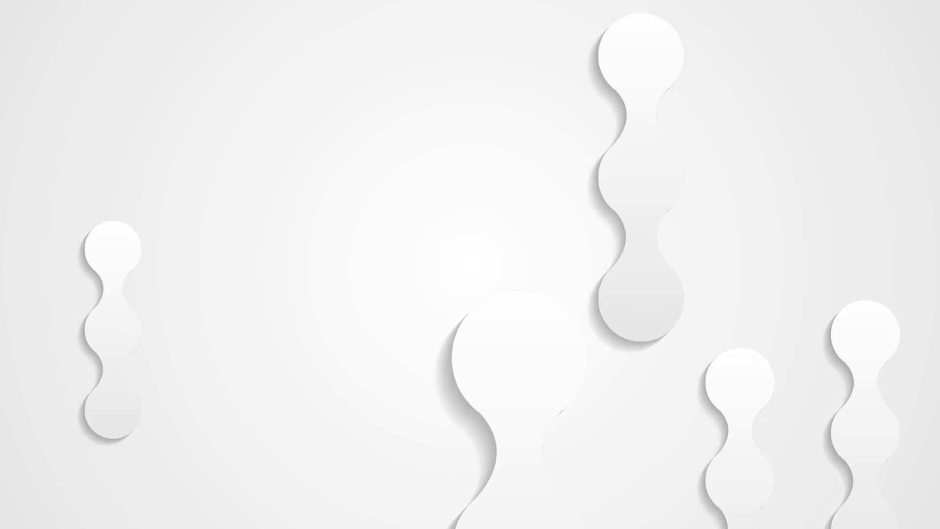 Abstract shapes, 3D render, Minimalism, Embossed shapes, Paper cut style, 1920x1080 desktop background