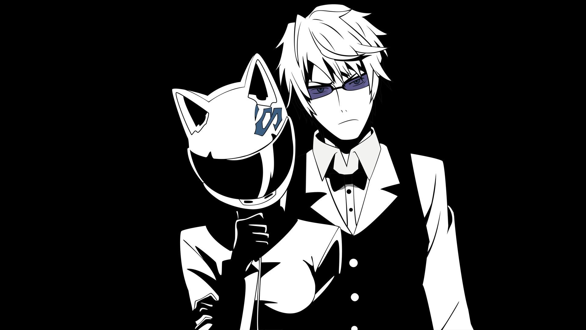 Celty Sturluson, Shizuo Heiwajima, Durarara!!, Anime, Full HD, desktop wallpaper