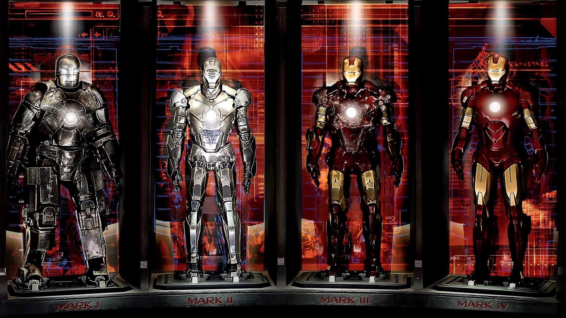 Iron Man Suits Wallpaper ①