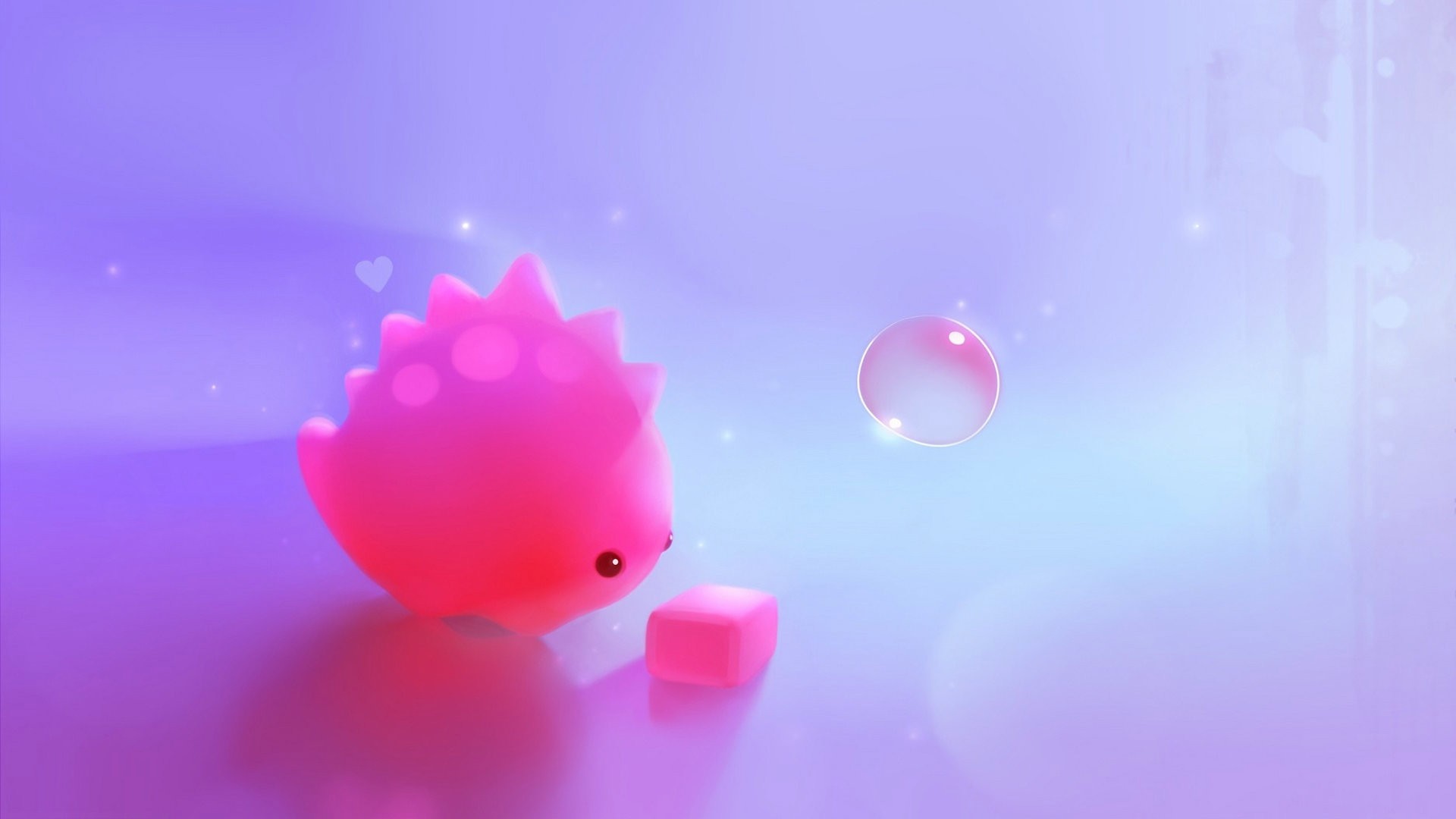 Desktop Cute Pink Dinosaur