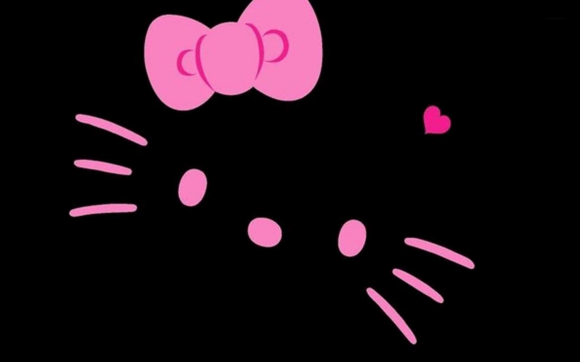 Black Hello Kitty Background ① Wallpapertag