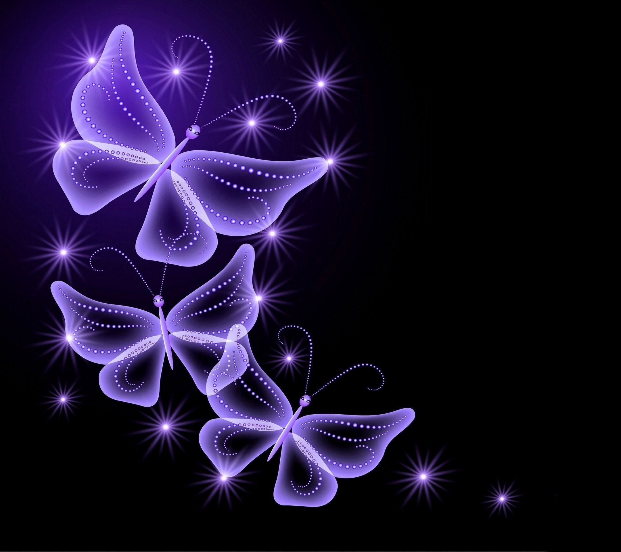 Purple Butterfly Background ·① WallpaperTag