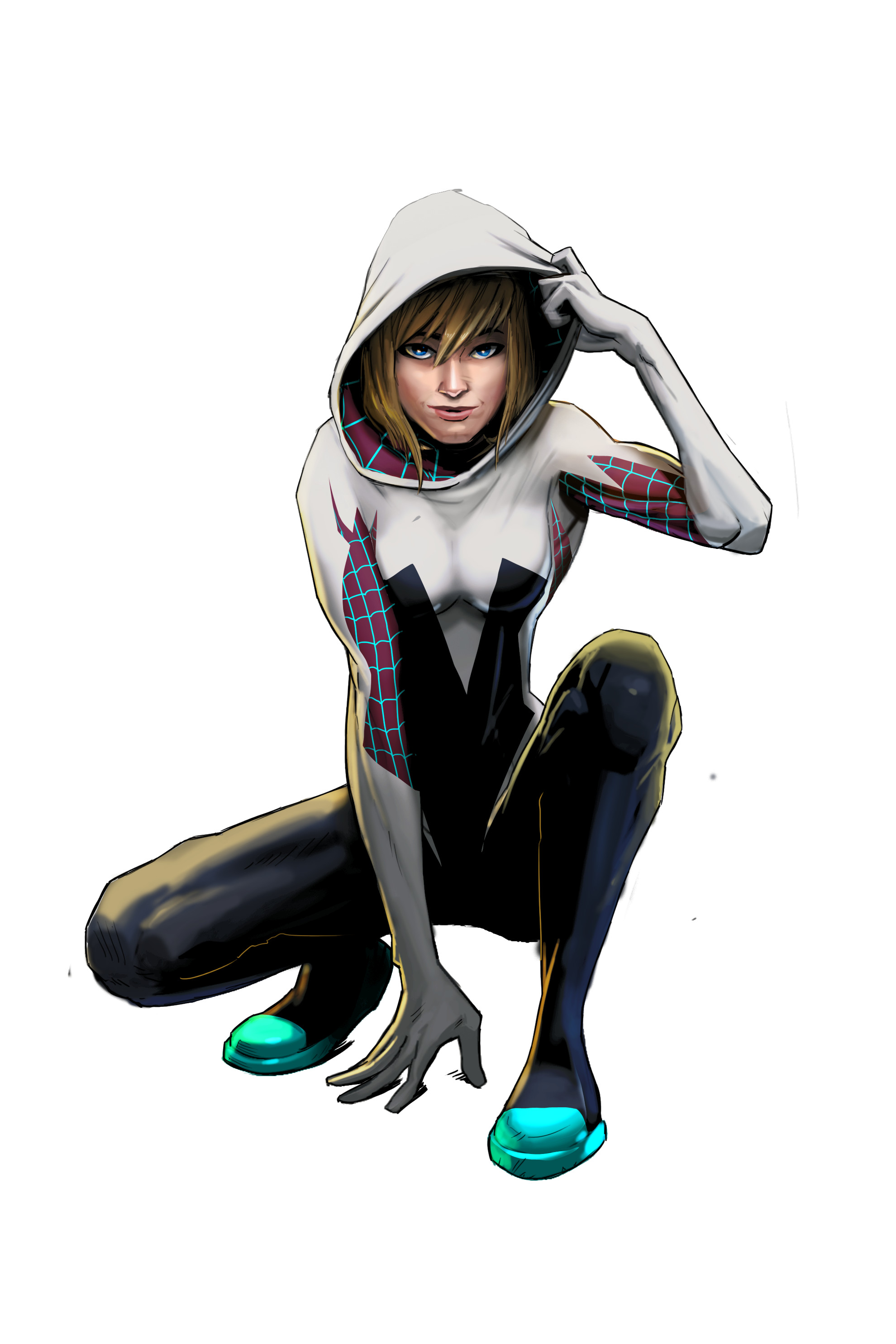 Spider gwen. Гвен паук. Спайдер Гвен Марвел. Гвен Стейси Марвел. Гвен Стейси человек паук.