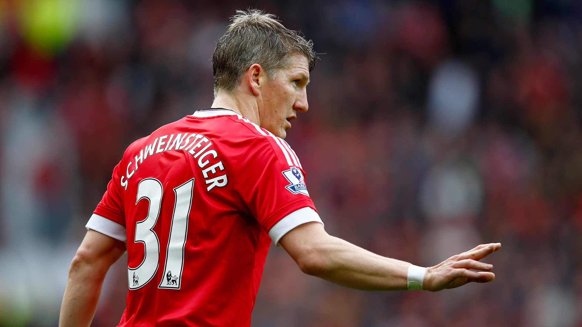 Bastian Schweinsteiger, Manchester United, Number 31, Premier League, 1920x1080 desktop wallpaper