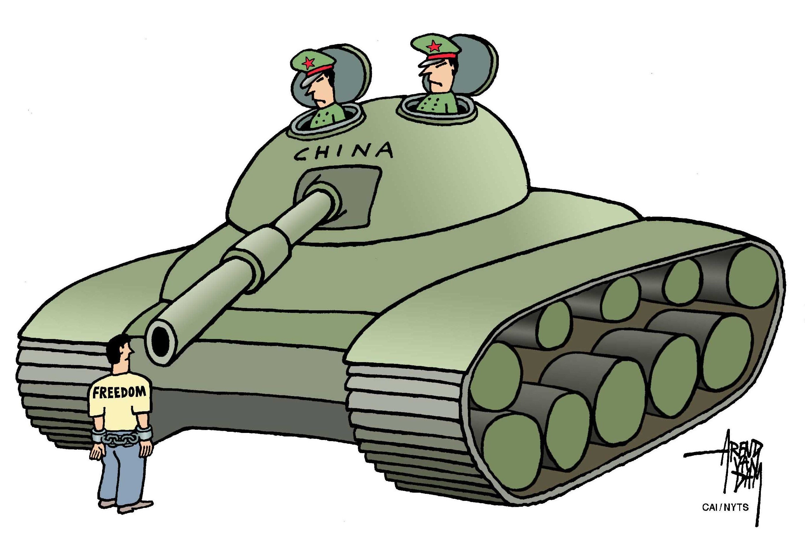 Карикатура танка