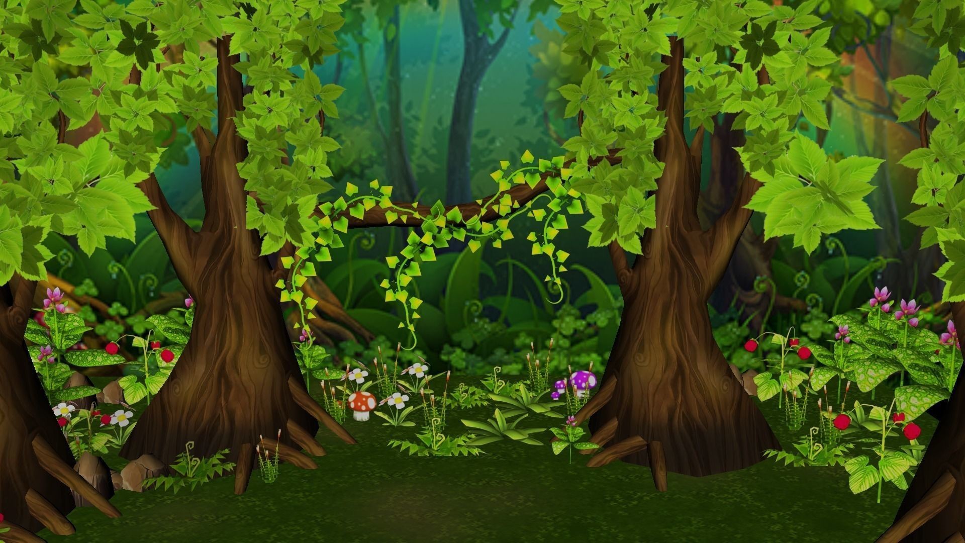 Background Forest ·① WallpaperTag