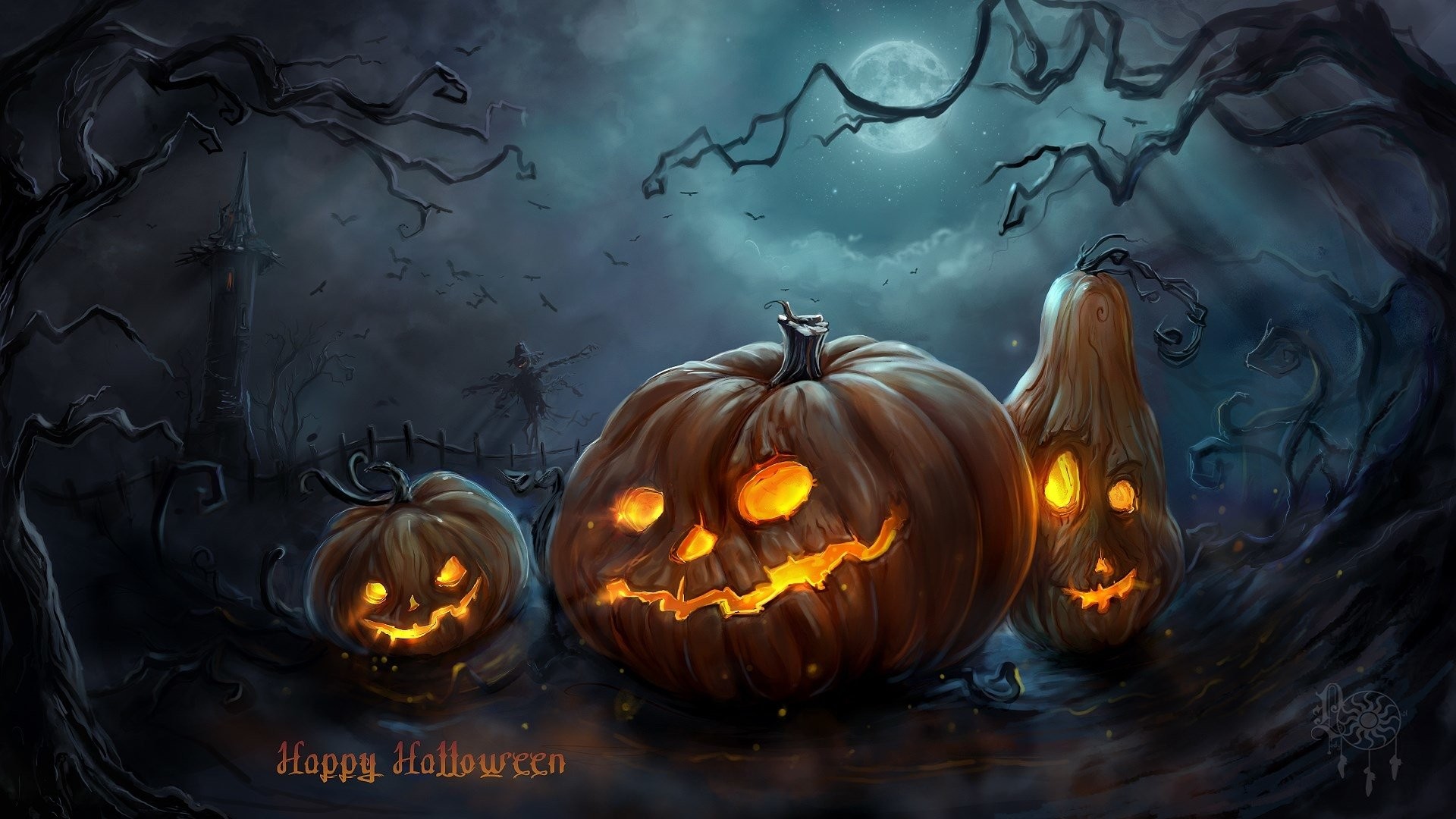 widescreen halloween wallpaper hd 1920x1080