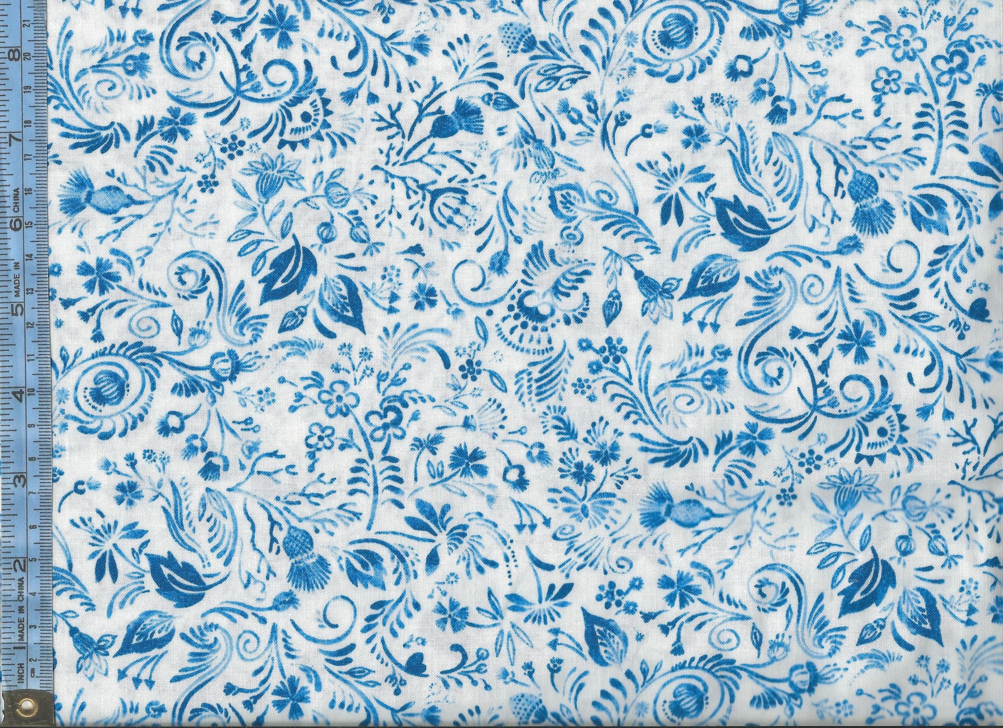 Blue Floral Vintage Wallpaper | WallMaya.com