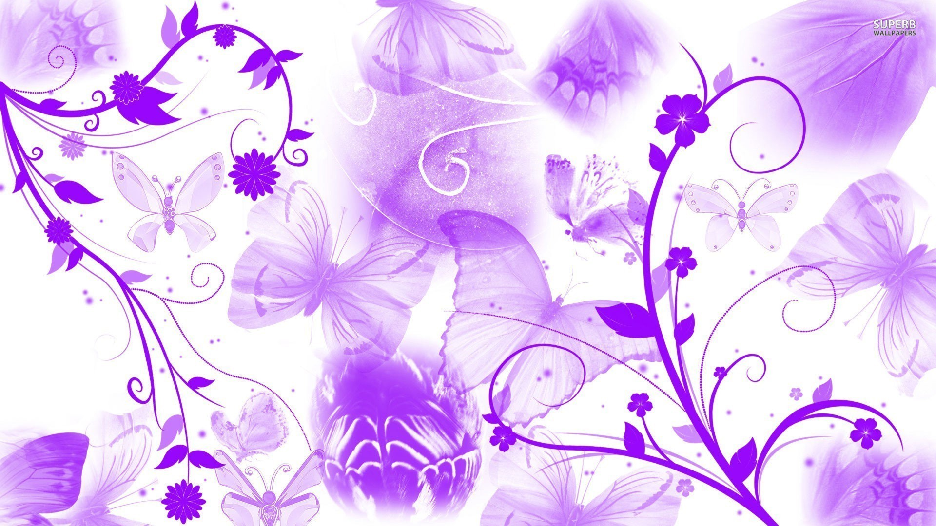Purple Butterfly Background ·① WallpaperTag