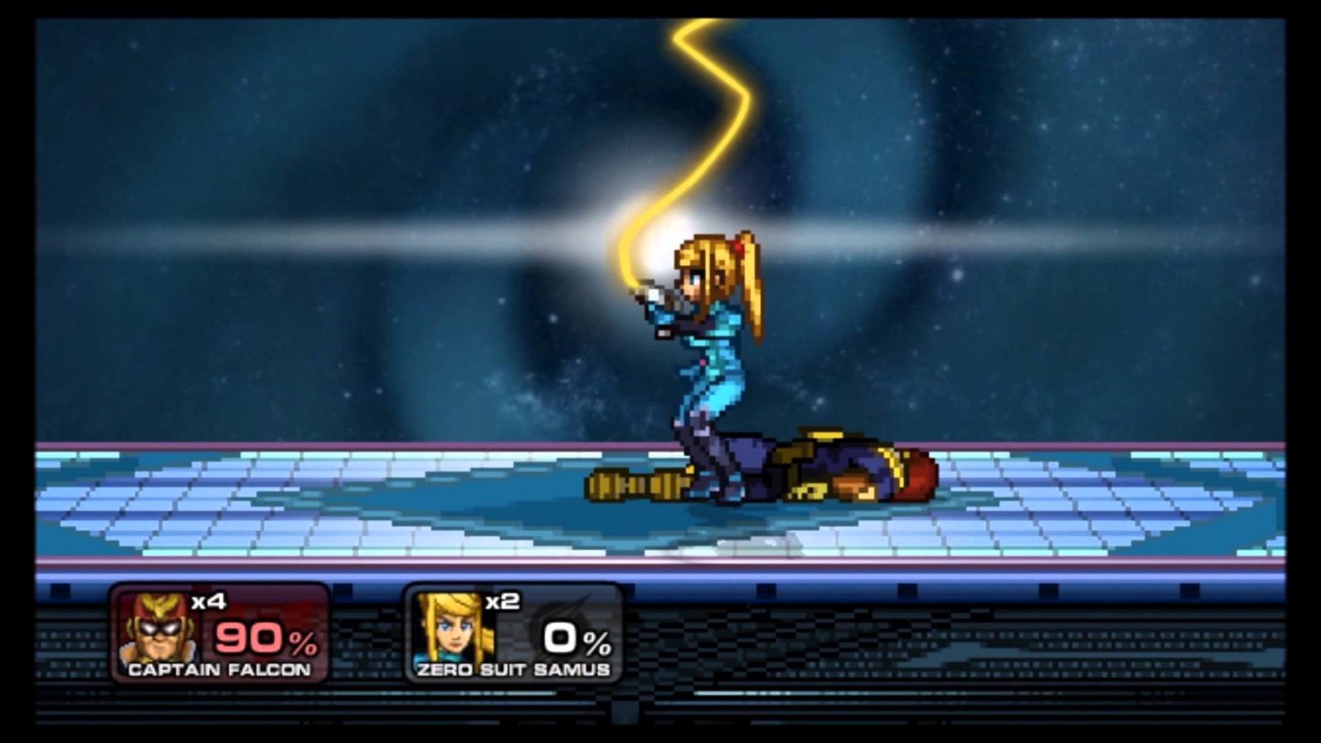 Captain Falcon, Zero Suit Samus, Super Smash Bros., Gameplay, Full HD 1080p, desktop wallpaper