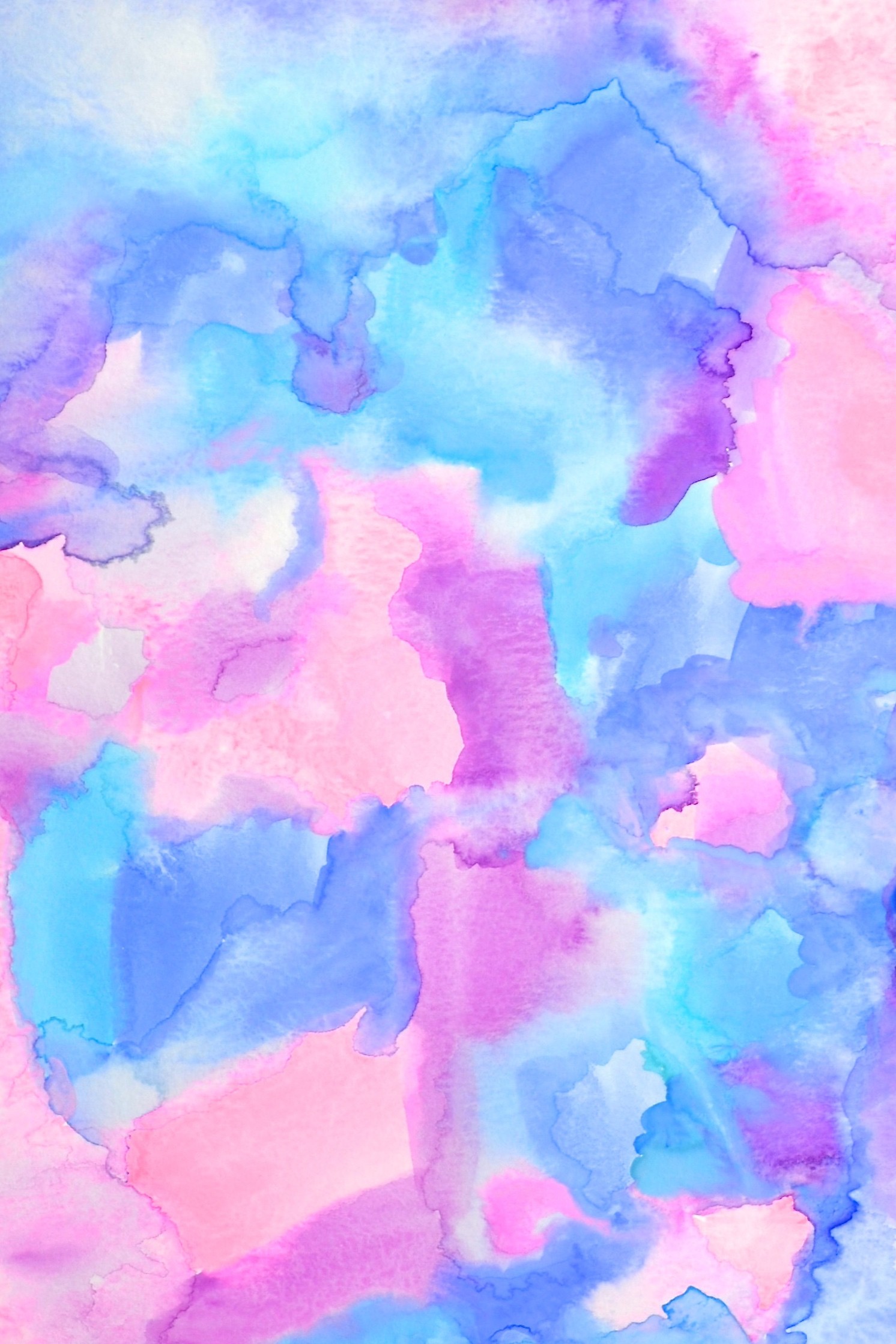 Tumblr Pink Blue Watercolor