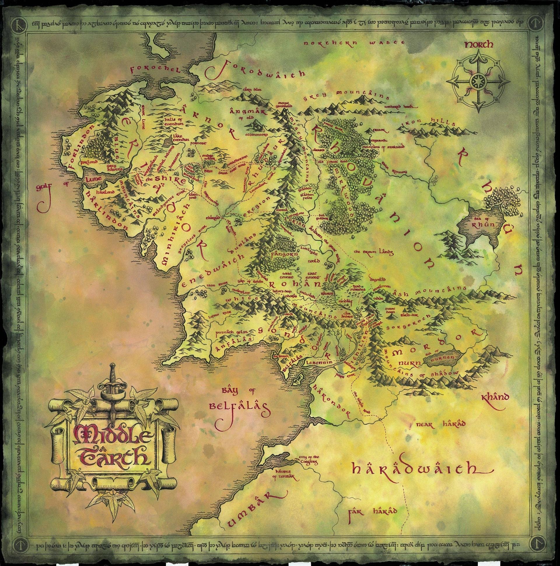 Map Of Middle Earth Wallpaper ① Wallpapertag