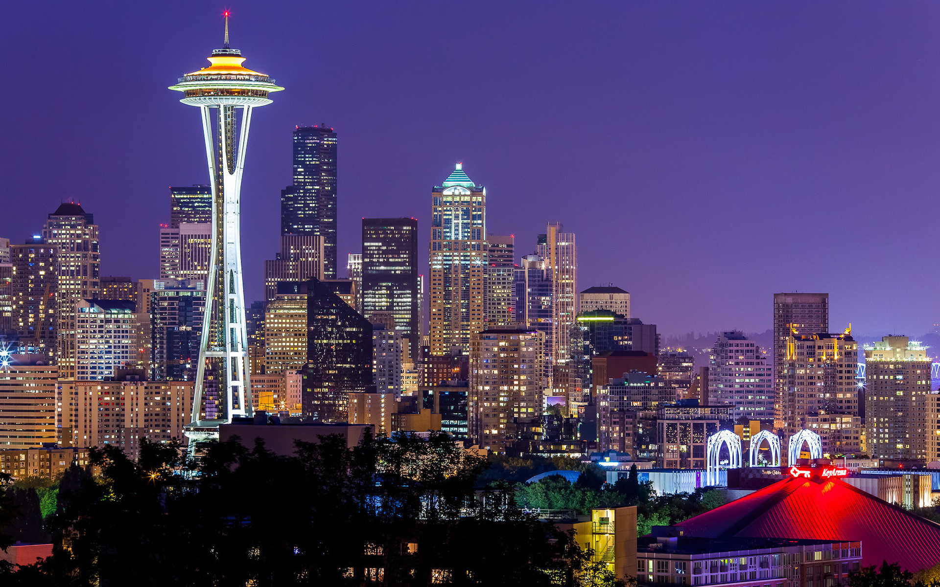 Seattle Skyline Wallpaper WallpaperTag