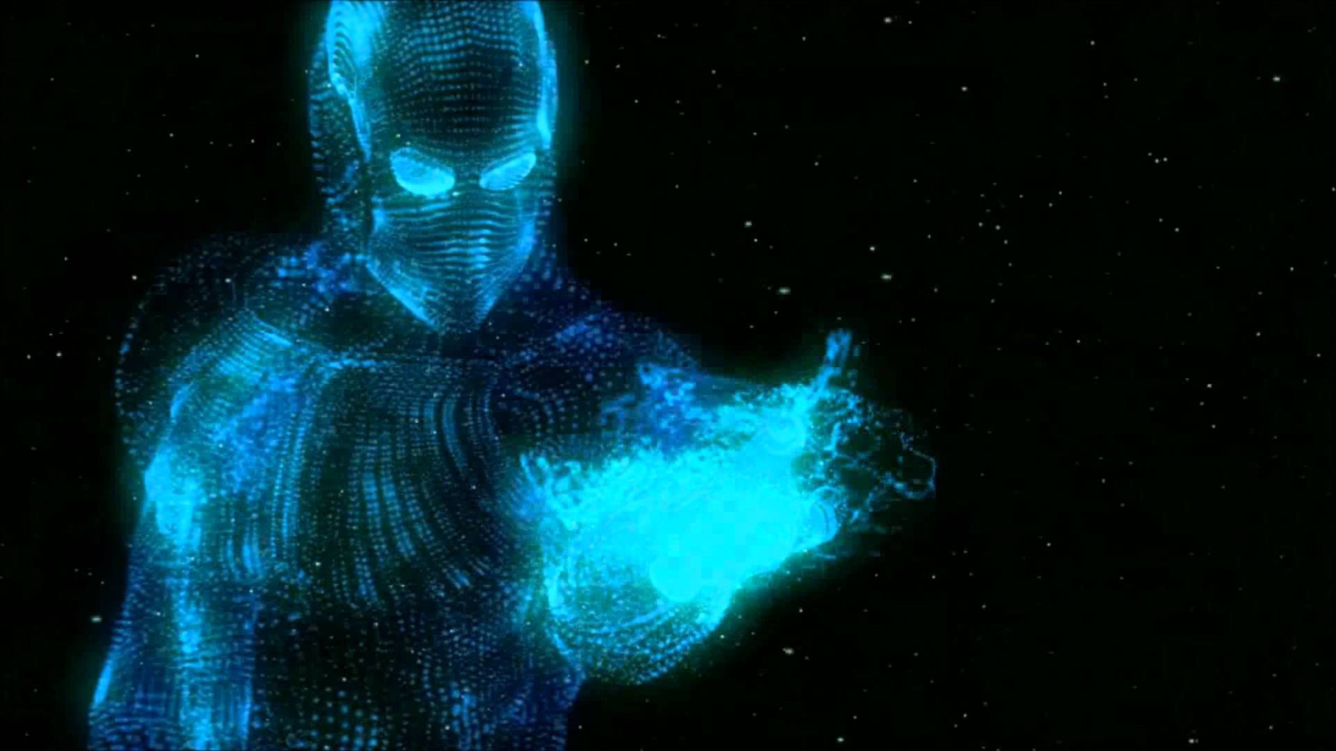 3d hologram desktop background