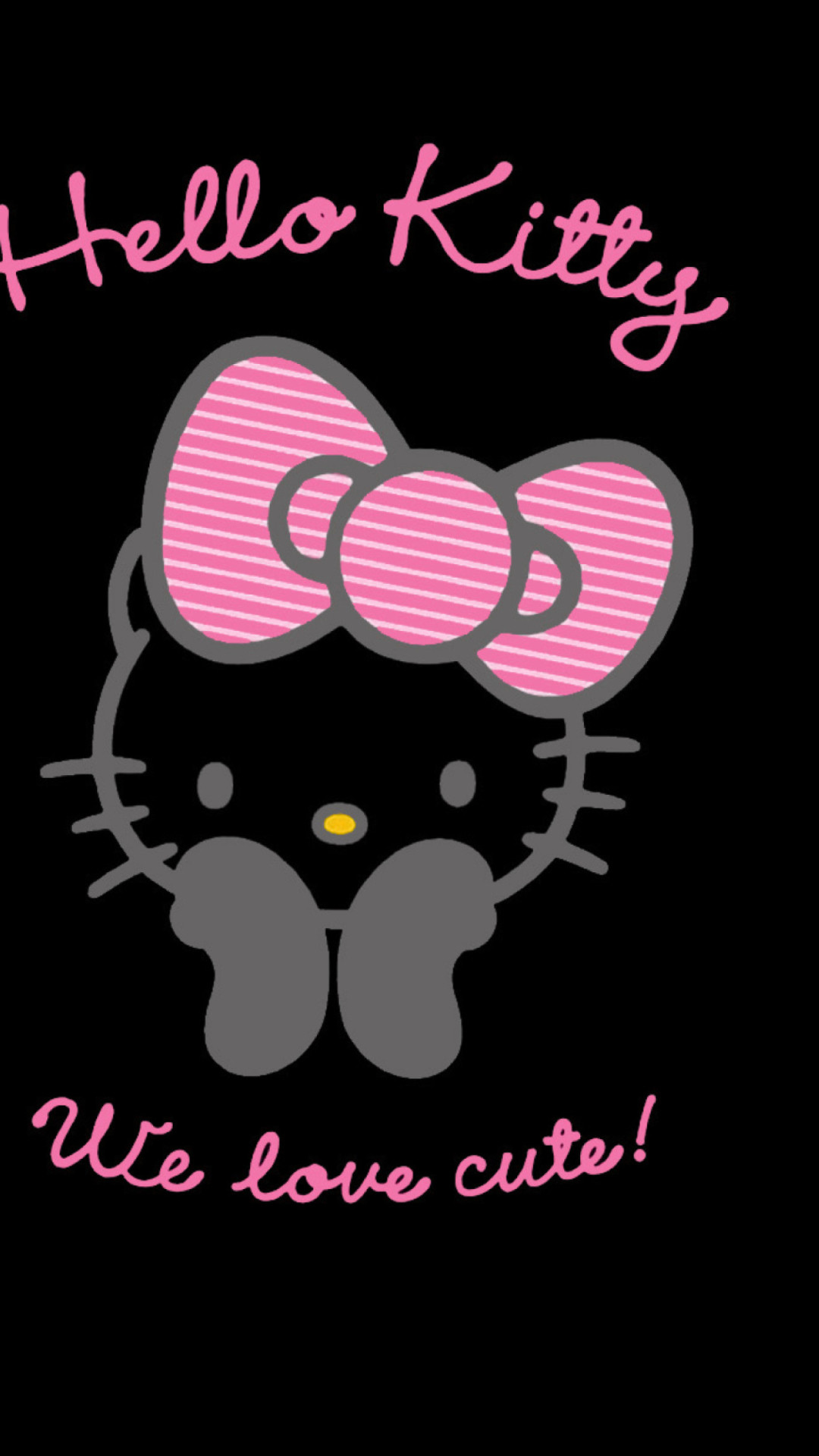 Cute Pink Wallpaper Hello Kitty : Hello Kitty Wallpaper Pink and Black