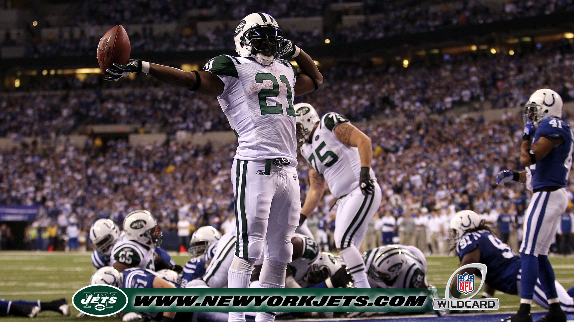 LaDainian Tomlinson, New York Jets, Wildcard, Celebration, Full HD, Windows 11 wallpaper