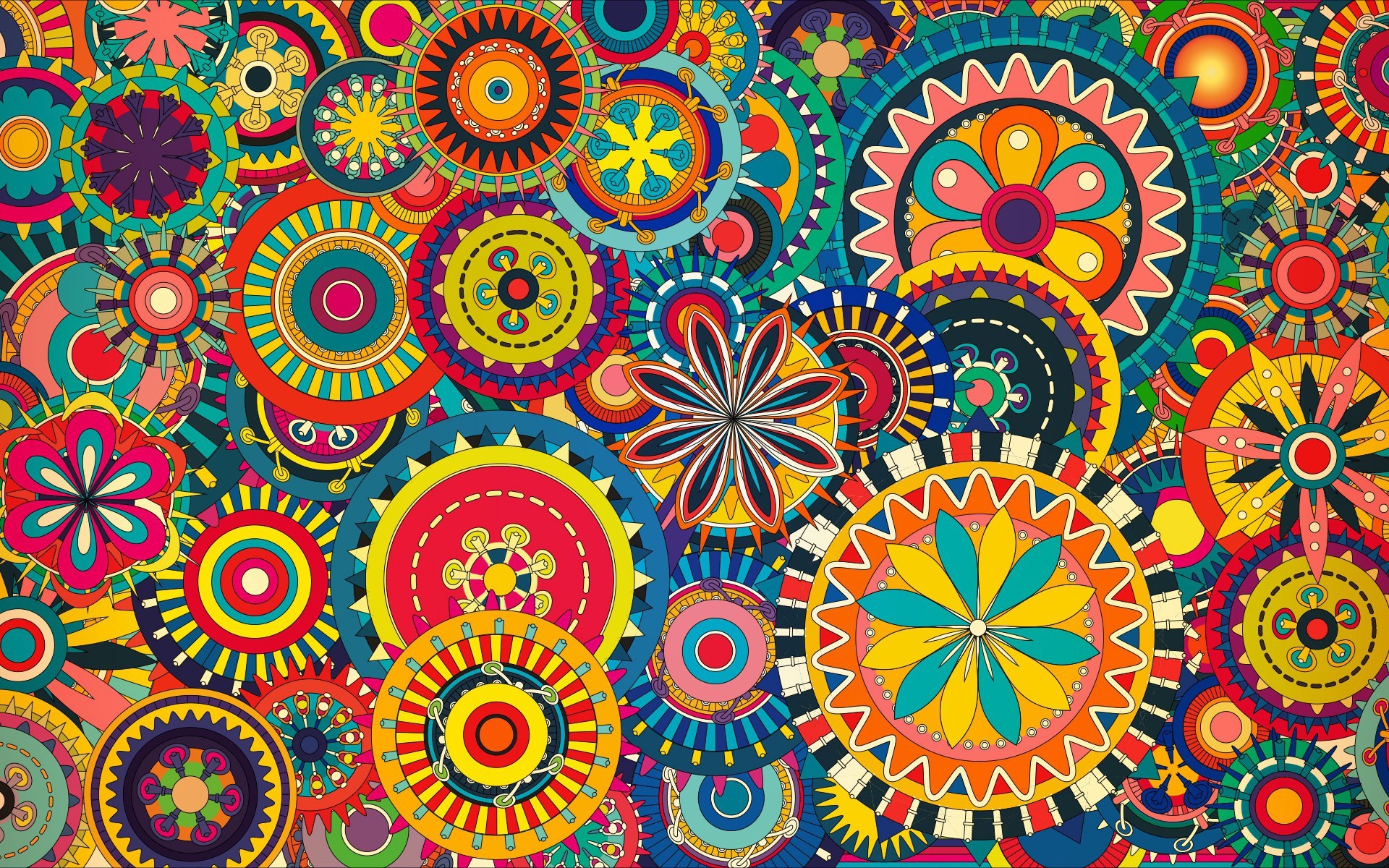 Mandala, Kaleidoscope, Psychedelic art, Geometric pattern, Colorful, Bohemian, phone wallpaper