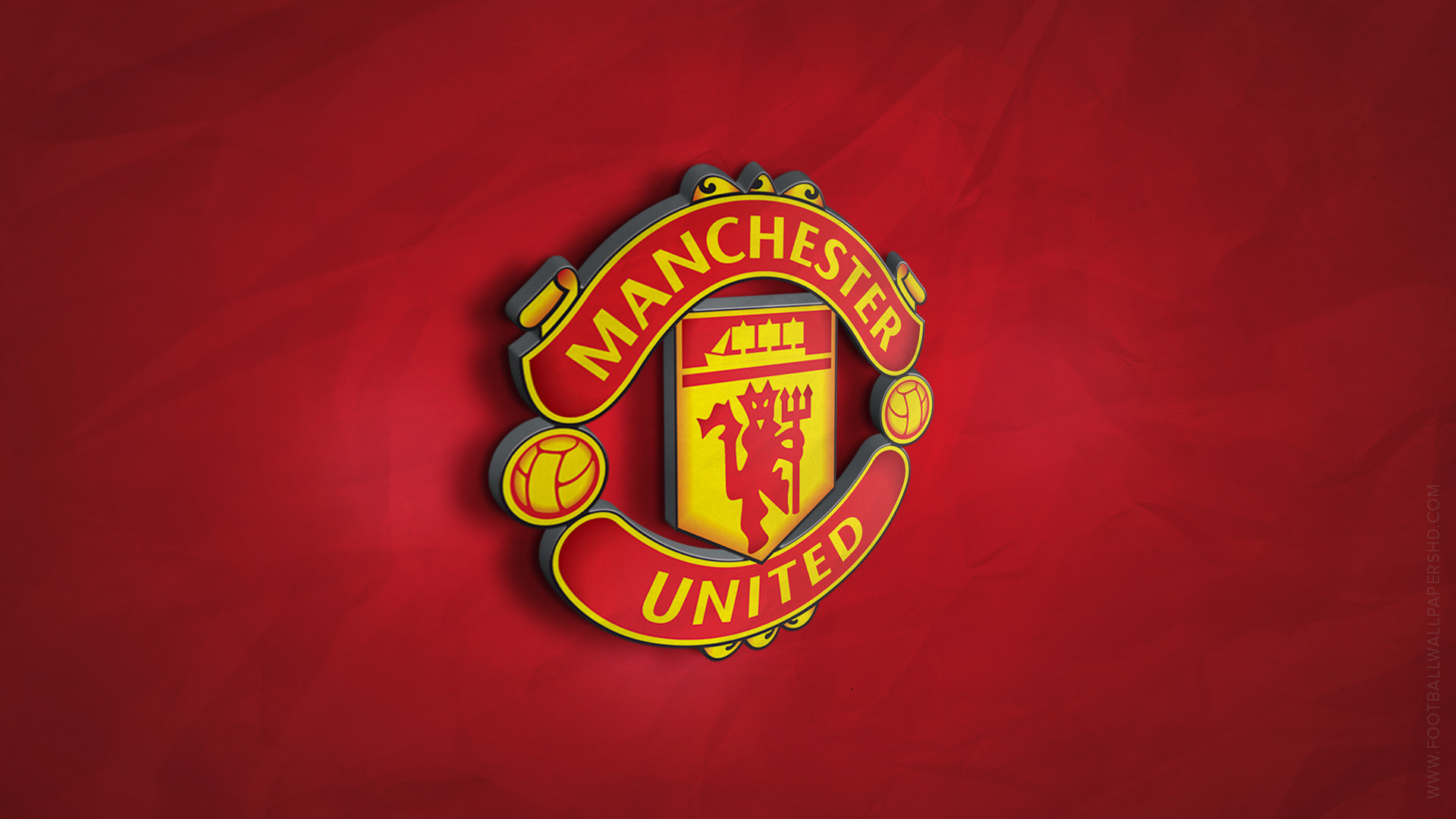 3D Wallpaper Manchester United Logo 2018