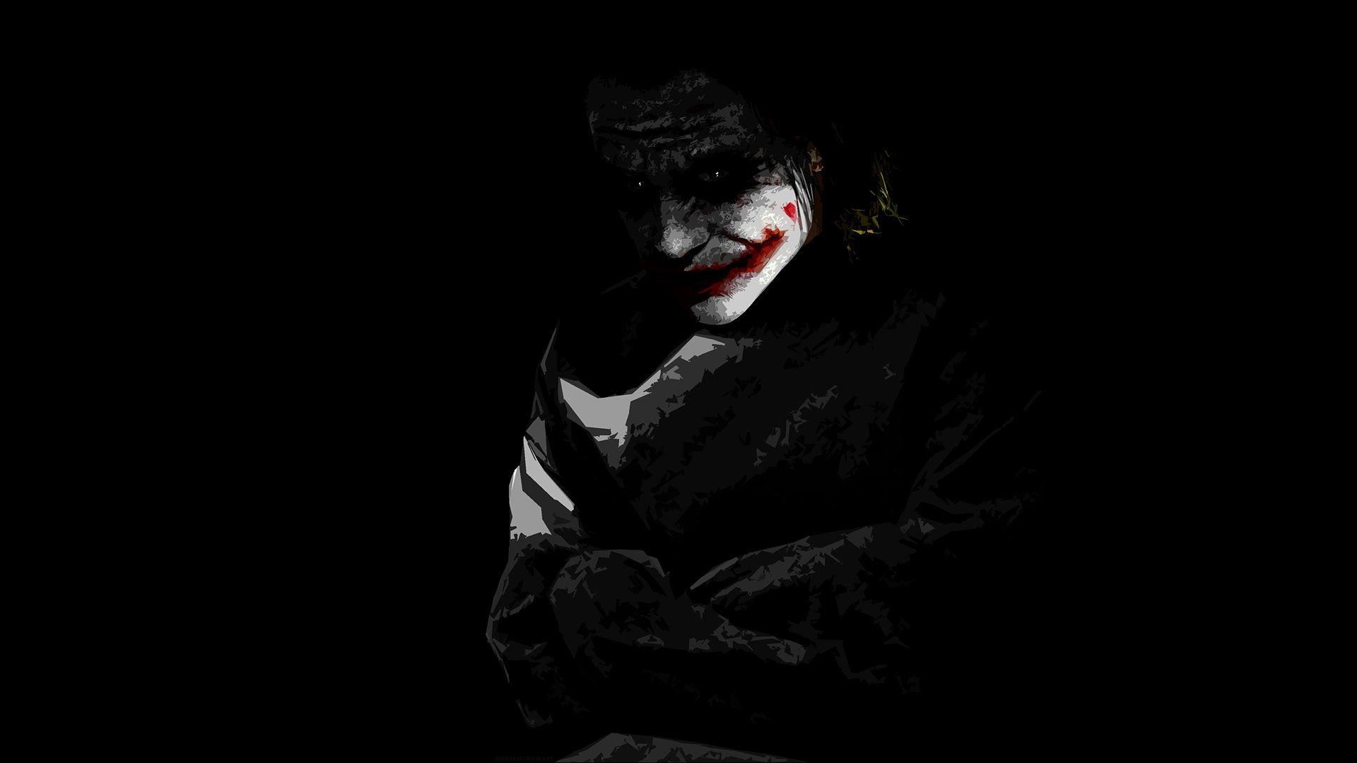 Joker, Heath Ledger, The Dark Knight, Dark, Full HD 1080p, desktop wallpaper