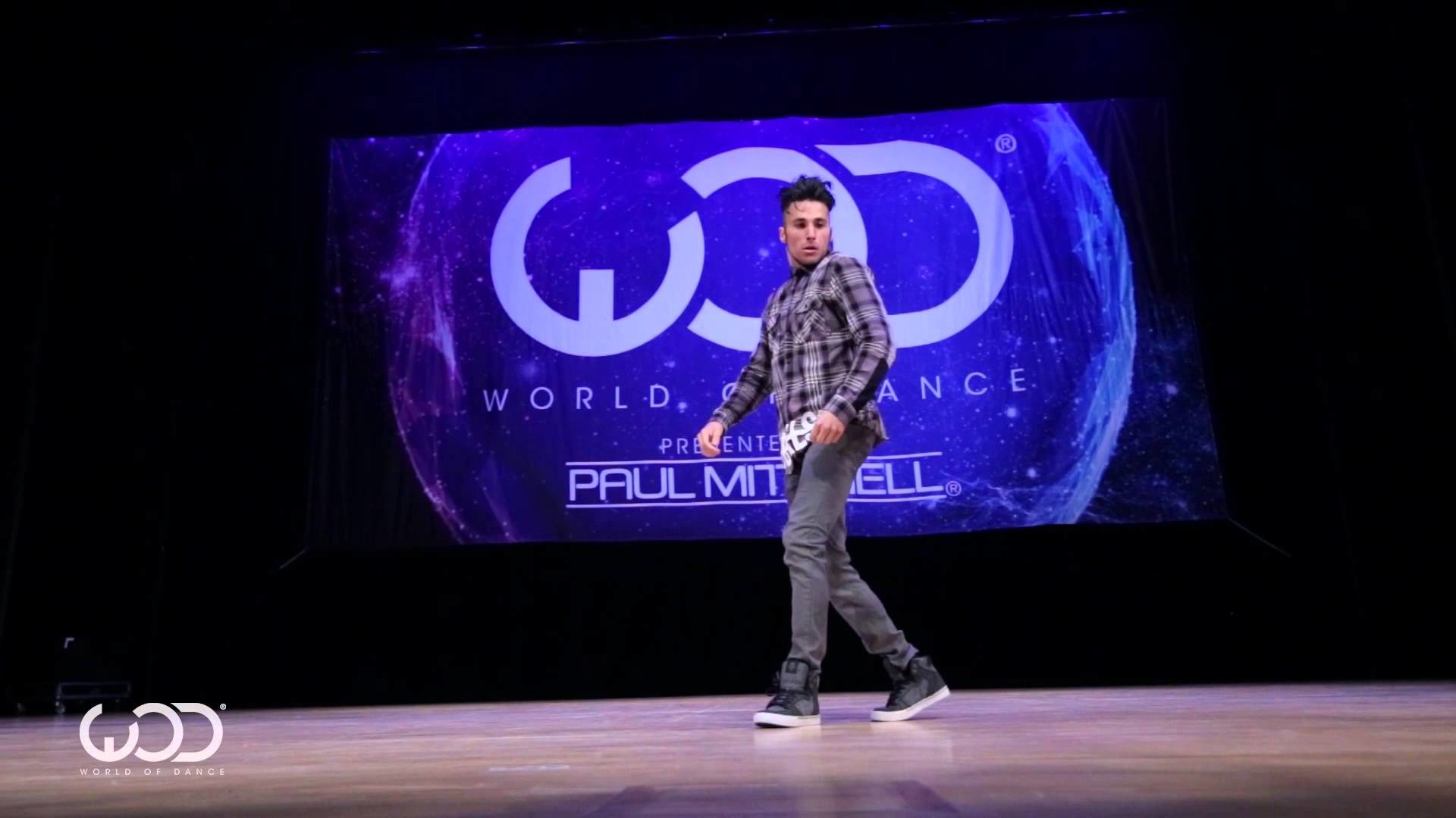 World of Dance, Paul Mitchell, Stage, Solo dancer, Hip-hop dance, Widescreen Full HD wallpaper