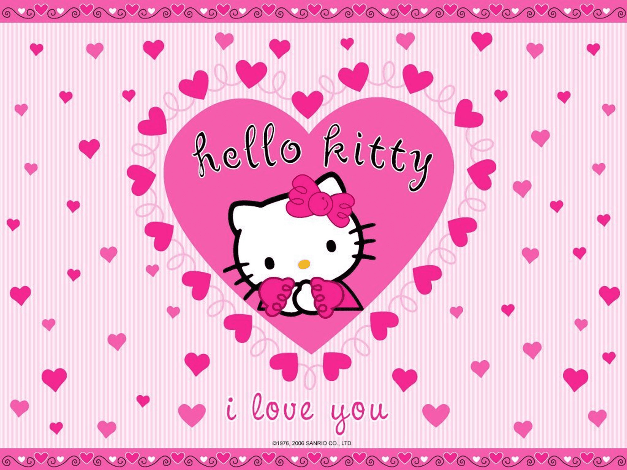 ImageFind images and videos about wallpaper, hello kitty and LV on We Heart  It - the app to …