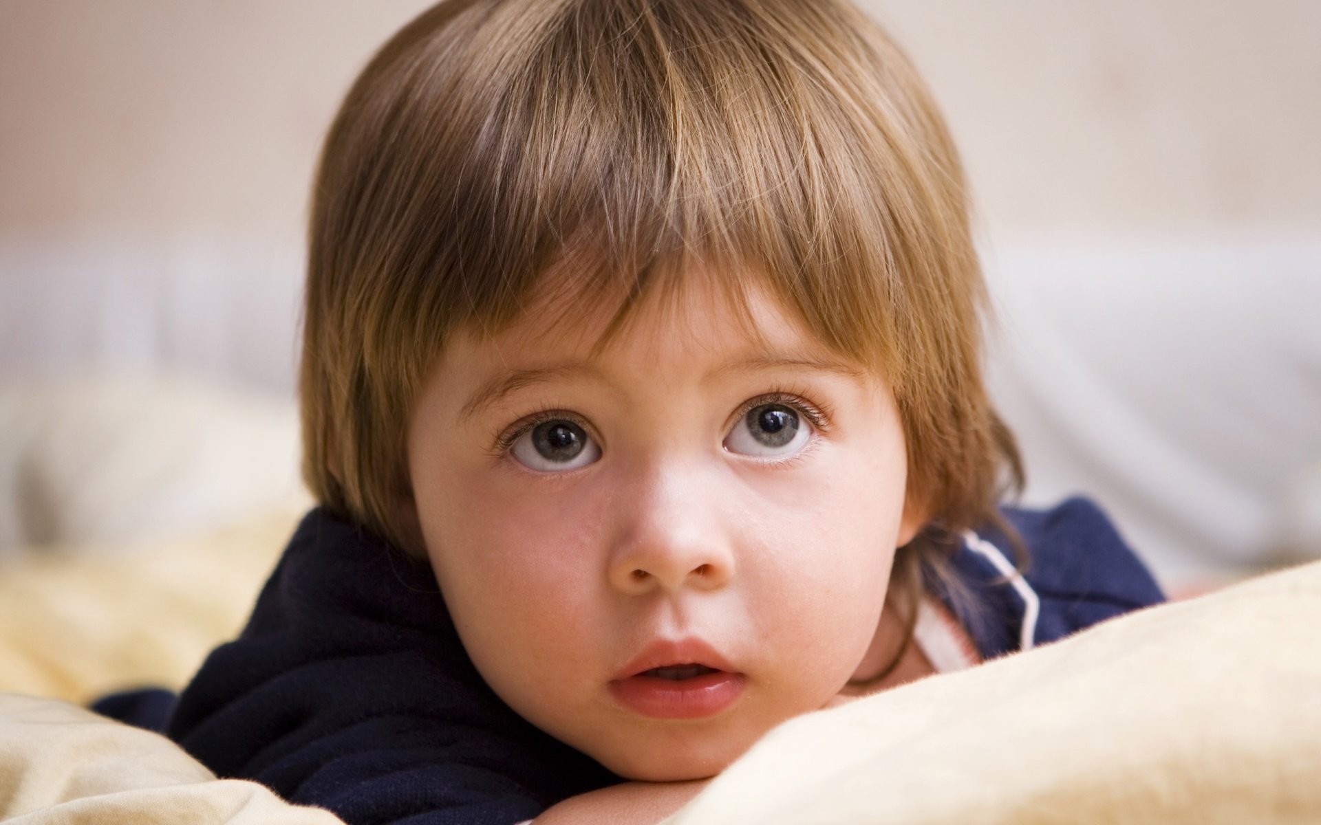 Little boy, Bowl cut, Brown eyes, Close-up, Full HD, wallpaper for PC