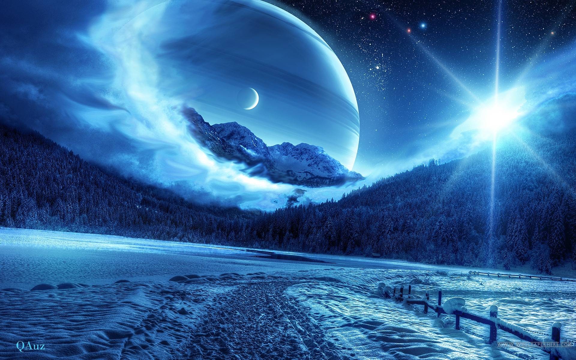 Blue Space Background Download Free Awesome Full HD