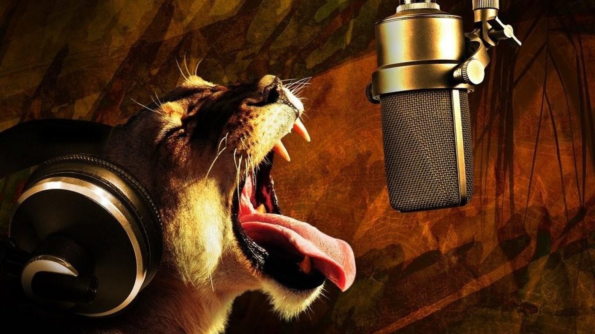 Животные с микрофоном. Звери с микрофоном. Поющие животные. Животные поют в микрофон.